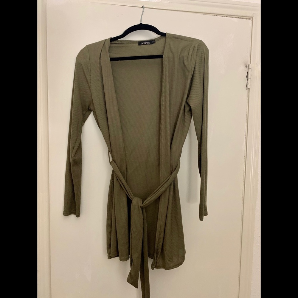 Olive Green Cardigan